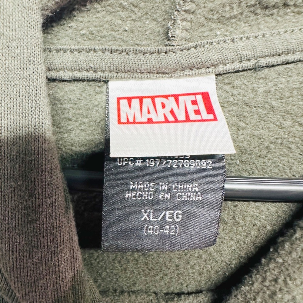 Marvel Deadpool Graphic Hoodie‎ Mens Charcoal Gray Pocket Dumb Idea Pullover XL - Picture 6 of 6